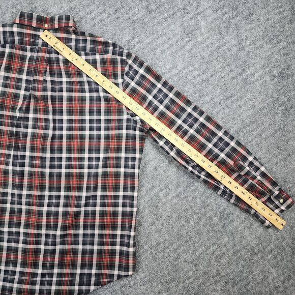 Ralph Lauren Shirt Mens XL Madras Plaid Classic Fit Long Sleeve Button Down - Picture 7 of 16